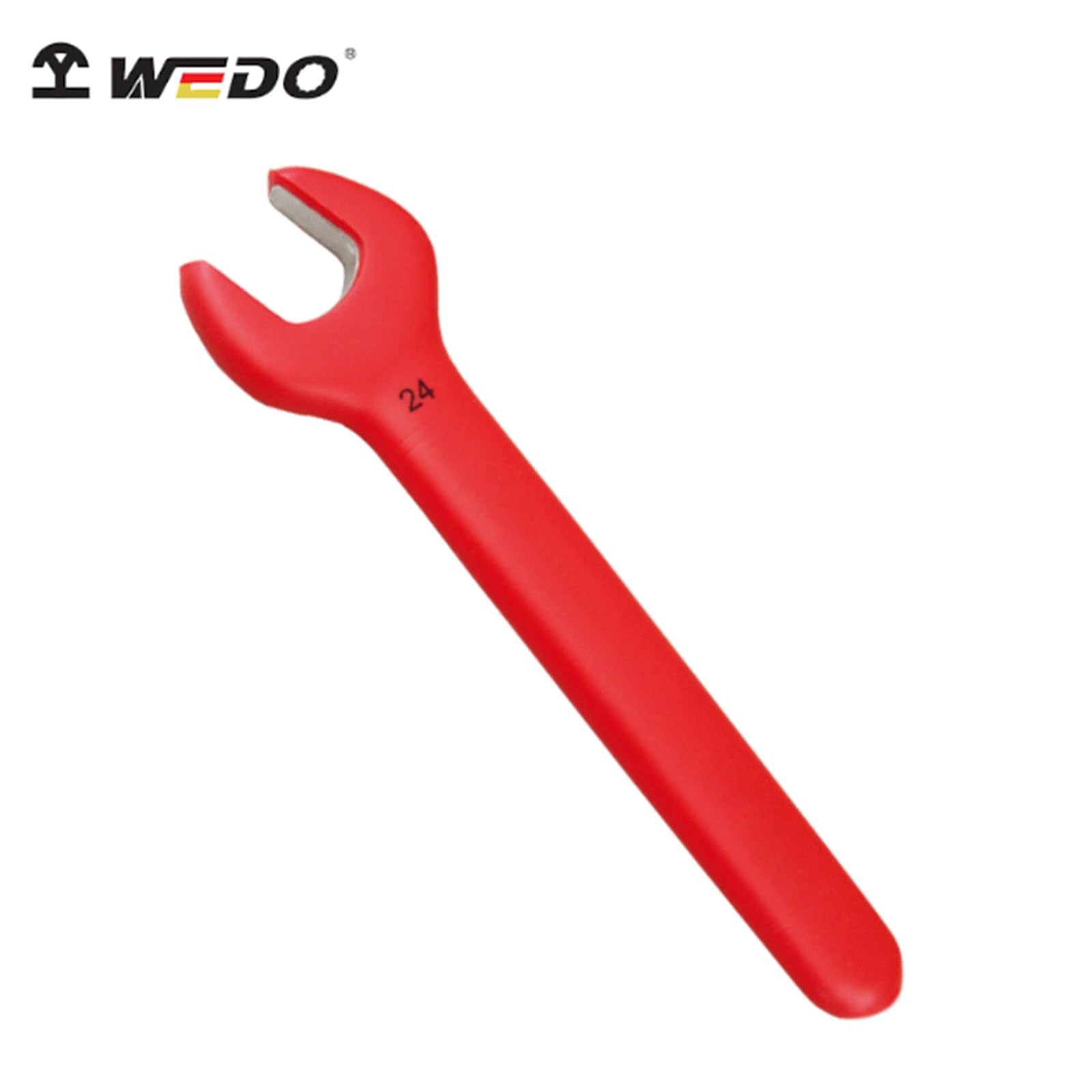 WEDO Pojedynczy klucz płaski, nieiskrzący izolowany prosty uchwyt pojedynczy klucz płaski, rozmiar 30 mm, długość 260 mm, brąz aluminiowy, standard DIN, certyfikat BAM i FM