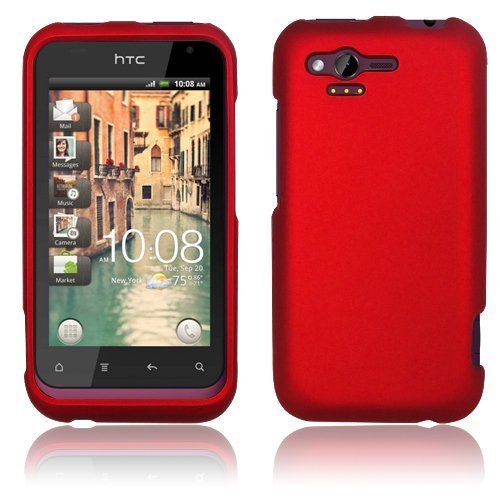 HTC Rhyme 6330 - Red Hard Plastic Case Cover [AccessoryOne Brand]