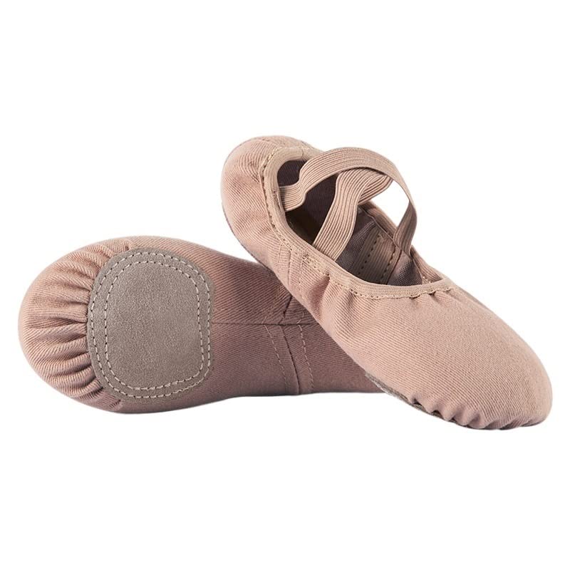 Tanzschuhe, Ballettschuhe Elastische Stoff Latin Tanztraining Erwachsene Frauen Mädchen Wildleder Schuhe Weiche Sohle Ballett Kinder Tanzschuhe Tanzen Hausschuhe für Mädchen Kleinkind Frauen.