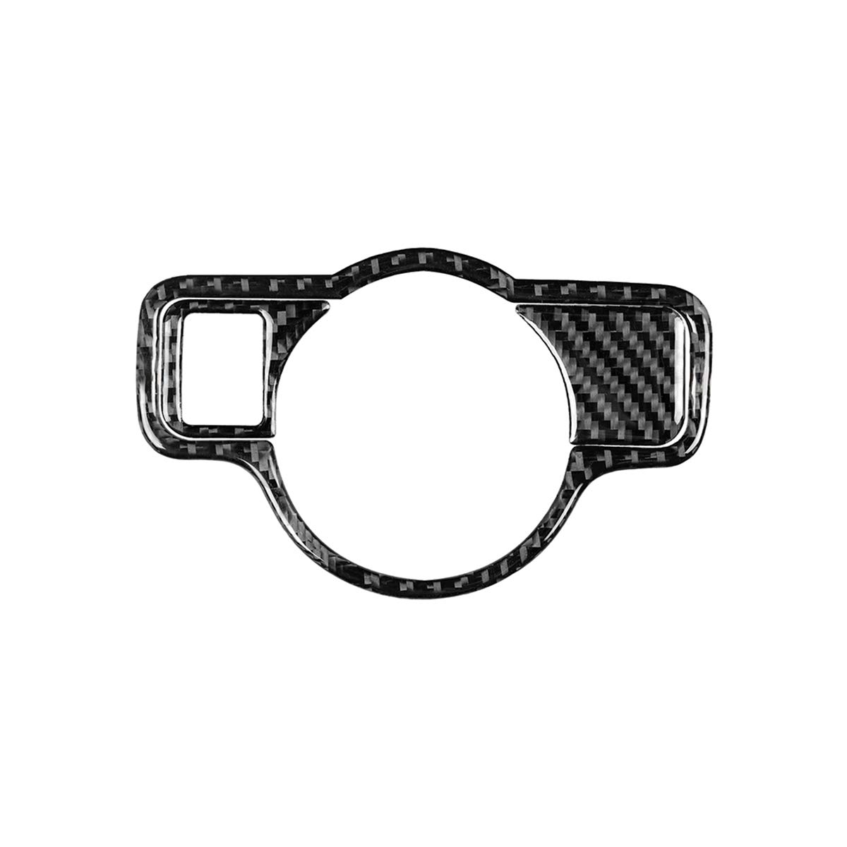 Carbon Fiber Interior Headlamp Switch Frame Trim Sticker Decor Cover Fits for Mercedes Benz A/B/C/E/G Class CLA GLA GLE GLK GL (Classic Style Config A)