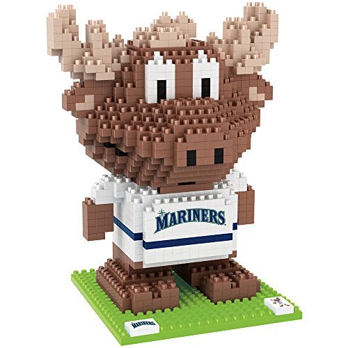 FOCO MLB Seattle Mariners 3D BRXLZ - Mascot- Mariner Moose