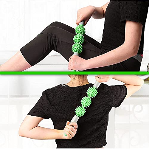 51vlGINYuHL NOSTRUM Acupressure Mat & Pillow Set with Massage Stick and 2 Massage Balls for Pain Relief and Therapy Relaxation… - Image 6