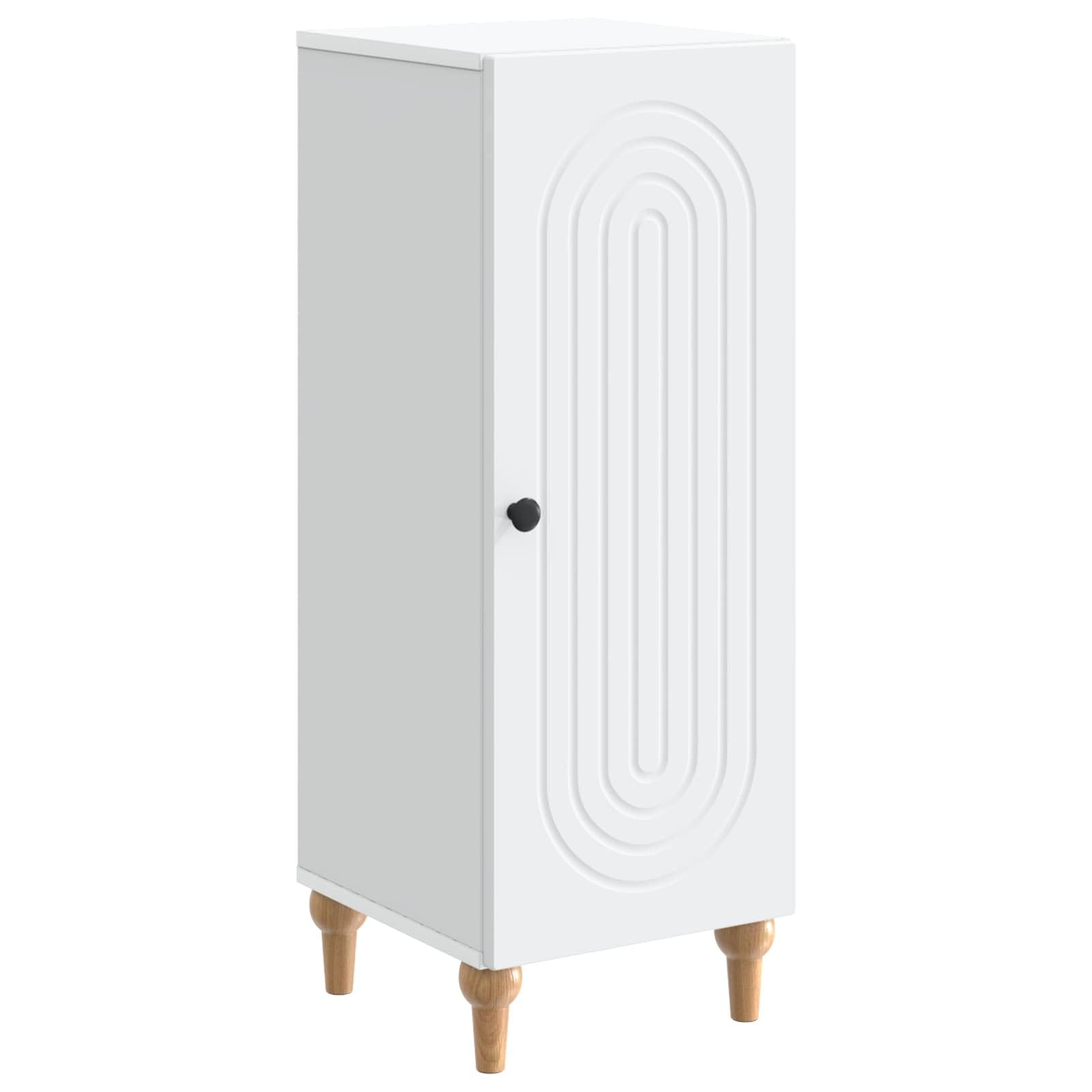 Credenza bianca 33 x 34,5 x 90 cm armadio in legno