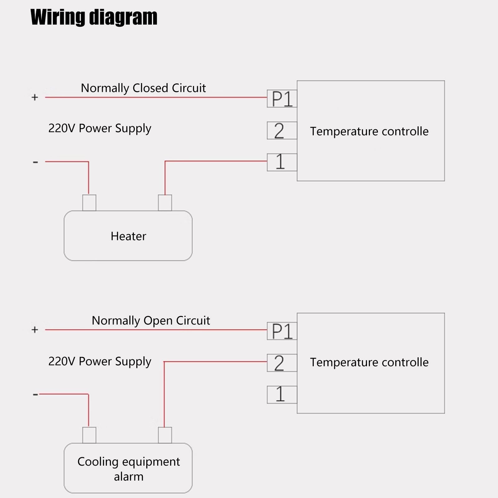 Industrial Grade Thermostat Controller Temperature Capillary Thermostat Box AC220V Measure 0-40?