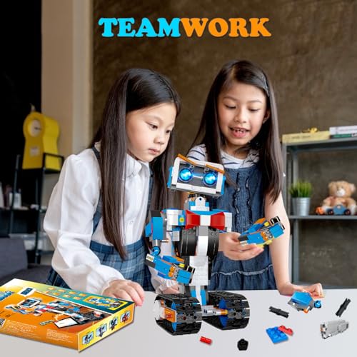 OKK Robot Building Toys for Boys, STEM Projects for Kids Ages 8-12, Remote & APP Controlled Engineering Learning Educational Coding DIY Building Kit Rechargeable Robot Toy Gifts for Girls (728 Pieces) - Image 6