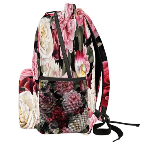 Sac à dos d'école et voyage à fleurs idéal pour les sorties et les cours - 4