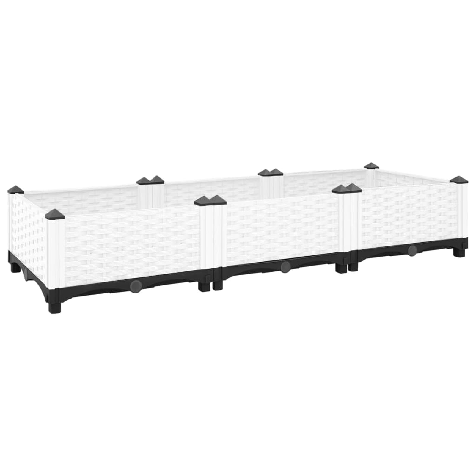 ZEYUAN Arriate, Mesa De Cultivo, Huerto Urbano Terraza, Jardineras Exterior, Maceteros Exterior, Jardinera Balcon, Polipropileno 120x40x23 cm