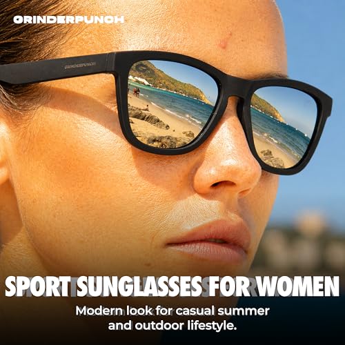 Image of grinderPUNCH Womens Polarized Sunglasses UV400 Protection Classic Retro Driving Sun Glasses Trendy Fashion Shades