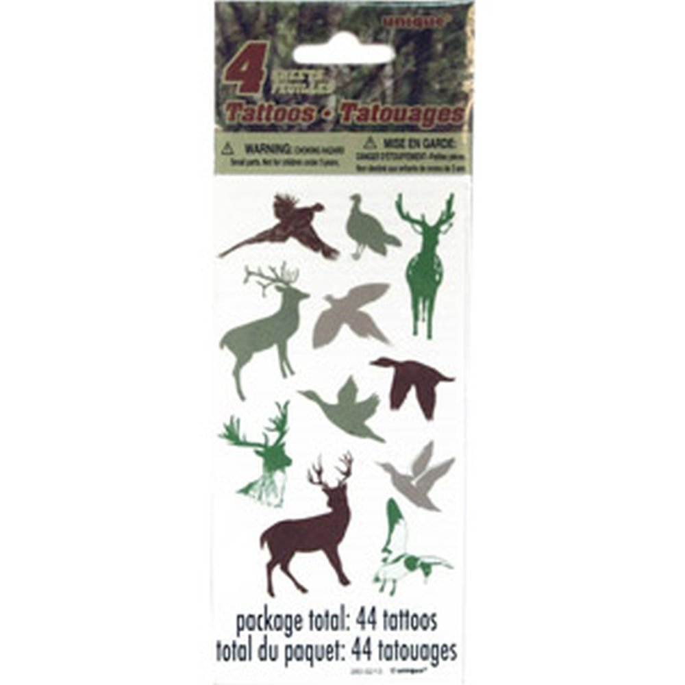 Unique Temporary Hunting 44 Tattoos - Camo Woods