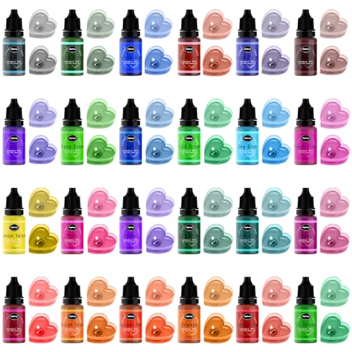 Tinta para velas – 24 cores de tinta líquida para fabricação de velas, kit de suprimentos de fabrica