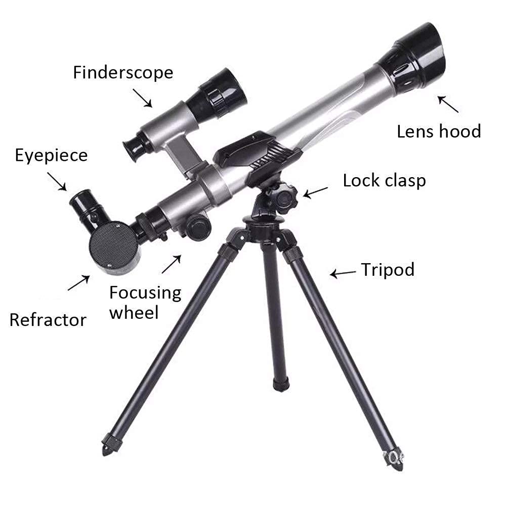 Teleskop 20-40X Teleskop astronomiczny Monokularowy statyw Uniwersalny monokular do obserwacji ptaków dla dzieci i Aduit Regulowany noktowizor