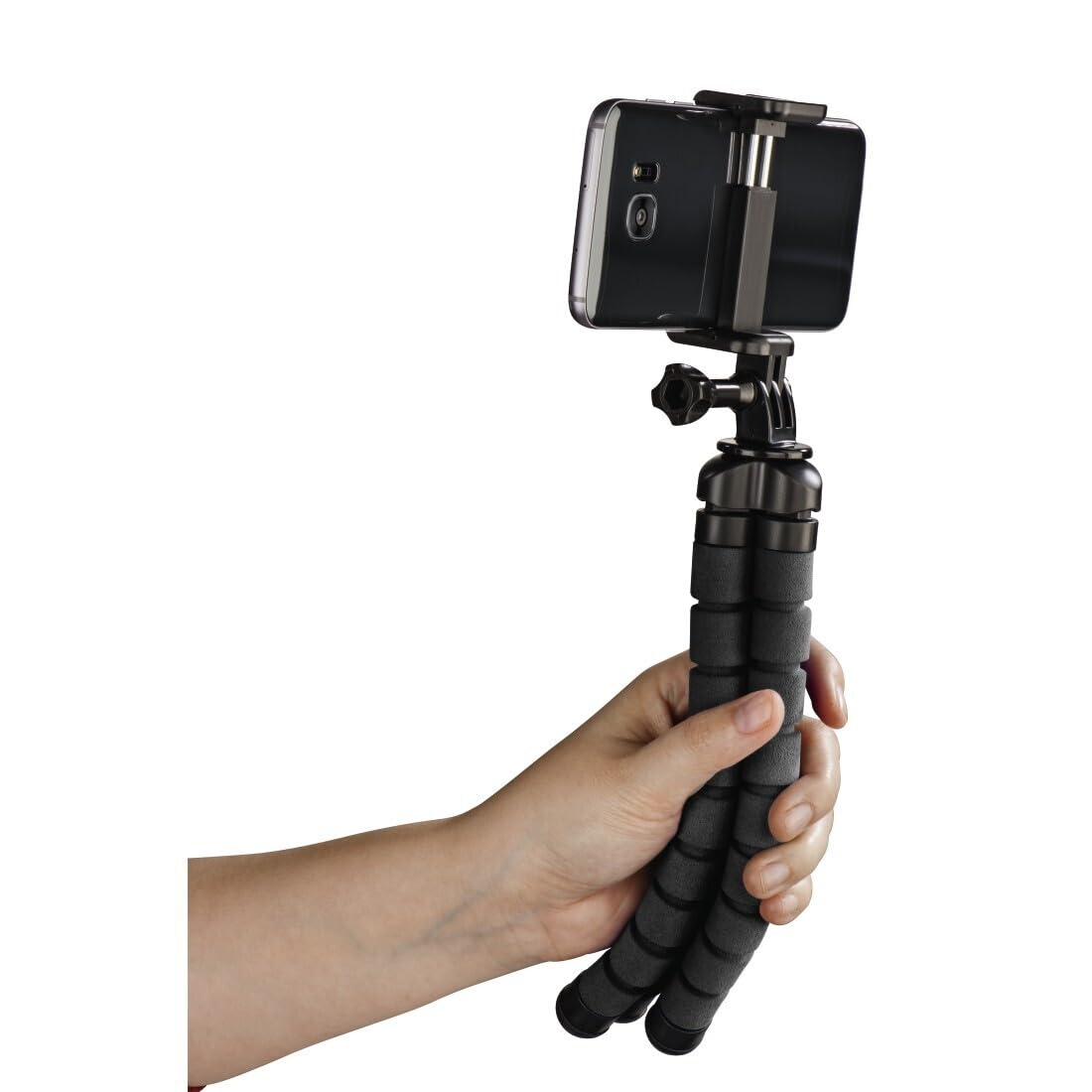 Hama Treppiede "Flex" per smartphone e GoPro, 26 cm, nero