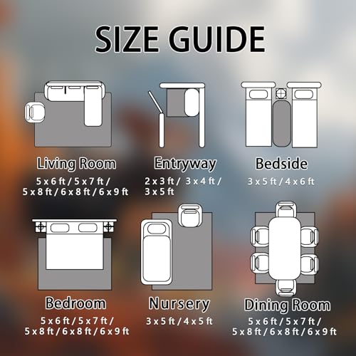 Tapete Moose rectangular 3x4  soft antideslizante lavable miniatura 7