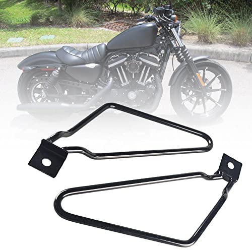 2 Soportes de Montaje para Alforja de Motocicleta, Soporte para Alforja de Motocicleta, Marcos Y Accesorios de Motocicleta para XL883/1200 HD1450/1584(negro)