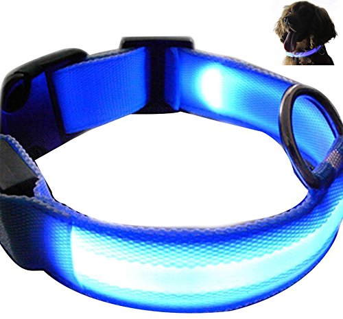 Futaba Nylon Pet Glow in Dark LED Collar Night Safety - Blue -Extra Large, dogs, 59 x 2.5 cm-image-49