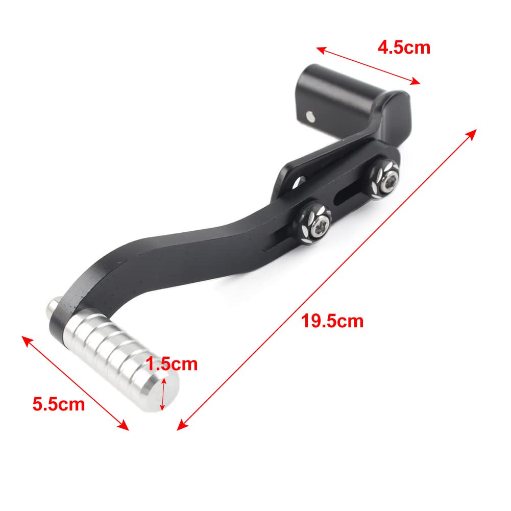 Levier De Vitesse Moto En Alliage D'Aluminium Pliable Noir - 100mm Ou 150mm Pour Motocross Et Vélo Électrique