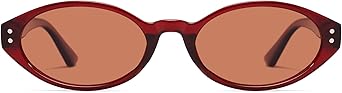 Retro Oval Polarized Sunglasses for Women Chic Cat Eye Trendy 90s Shades UV400 Protection AP3743