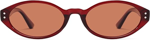 Retro Oval Polarized Sunglasses for Women Chic Cat Eye Trendy 90s Shades UV400 Protection AP3743