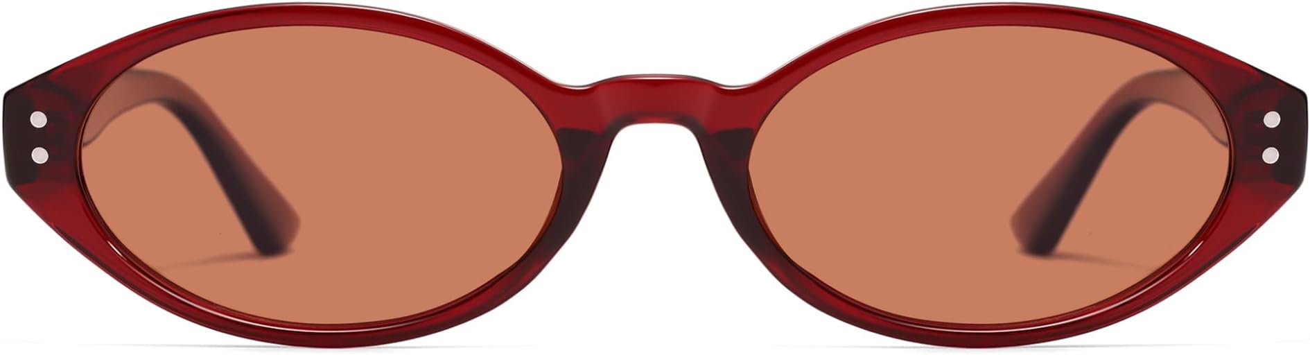 Retro Oval Polarized Sunglasses for Women Chic Cat Eye Trendy 90s Shades UV400 Protection AP3743