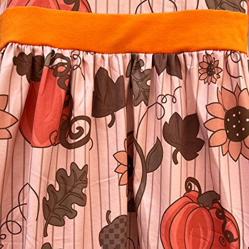 Baby Girls Fall Winter Dress Halloween Thanksgiving Girl Dress Milk Silk Pumpkin Ghost Spider Dress Knee Length 2-7 Years4