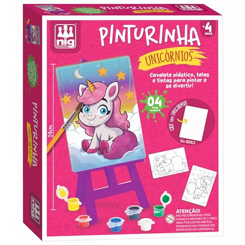 Nig Brinquedos Kit de Pintura Infantil Pinturinha Unicórnios