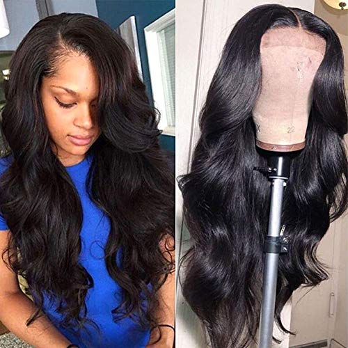 Lace Front Human Hair Wigs for Women Pre Plucked Hairline 150% Denisty Brazilian Body Wave Lace Front Wigs Human Hair with Baby Hair Body Wave Human Wig Glueless Human Hair Wigs 14 Inch
