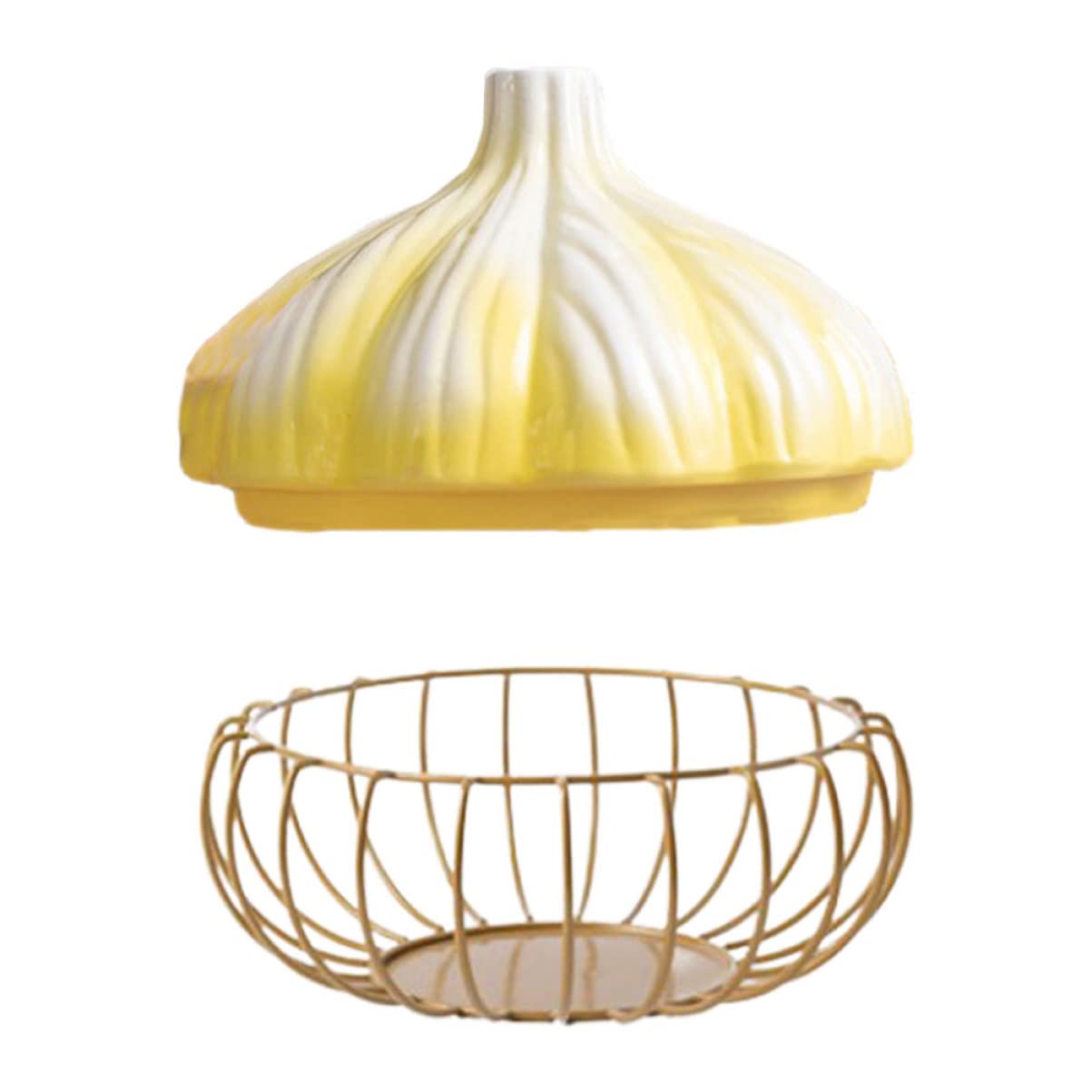 ABOOFAN Elegant Garlic Saver Countertop Garlic Holder Kitchen Container Household Egg Basket Kitchen Tool