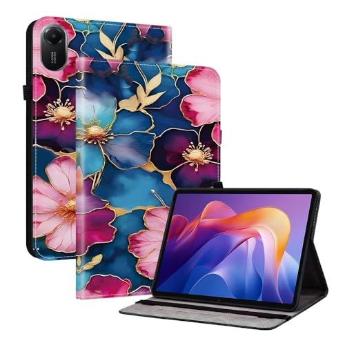 Housse Fire HD 10 Plus Étui Cuir Rabat Fleur pour Lire et Regarder vos Vidéos