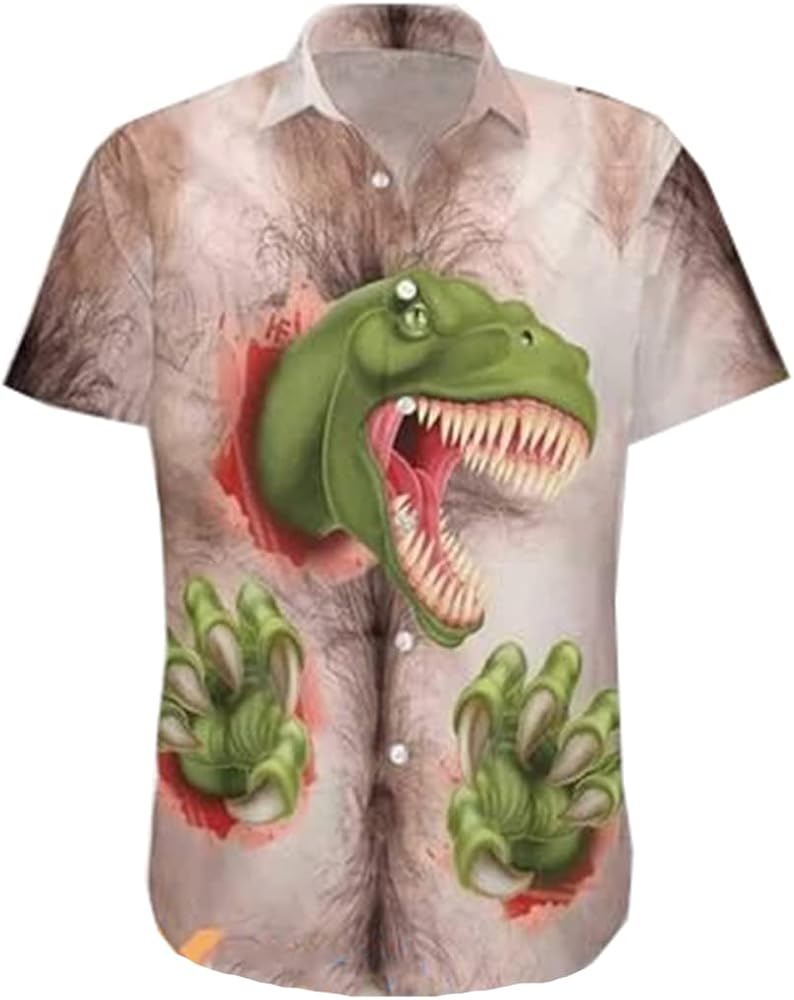 T rex hawaiian shirt Clearance