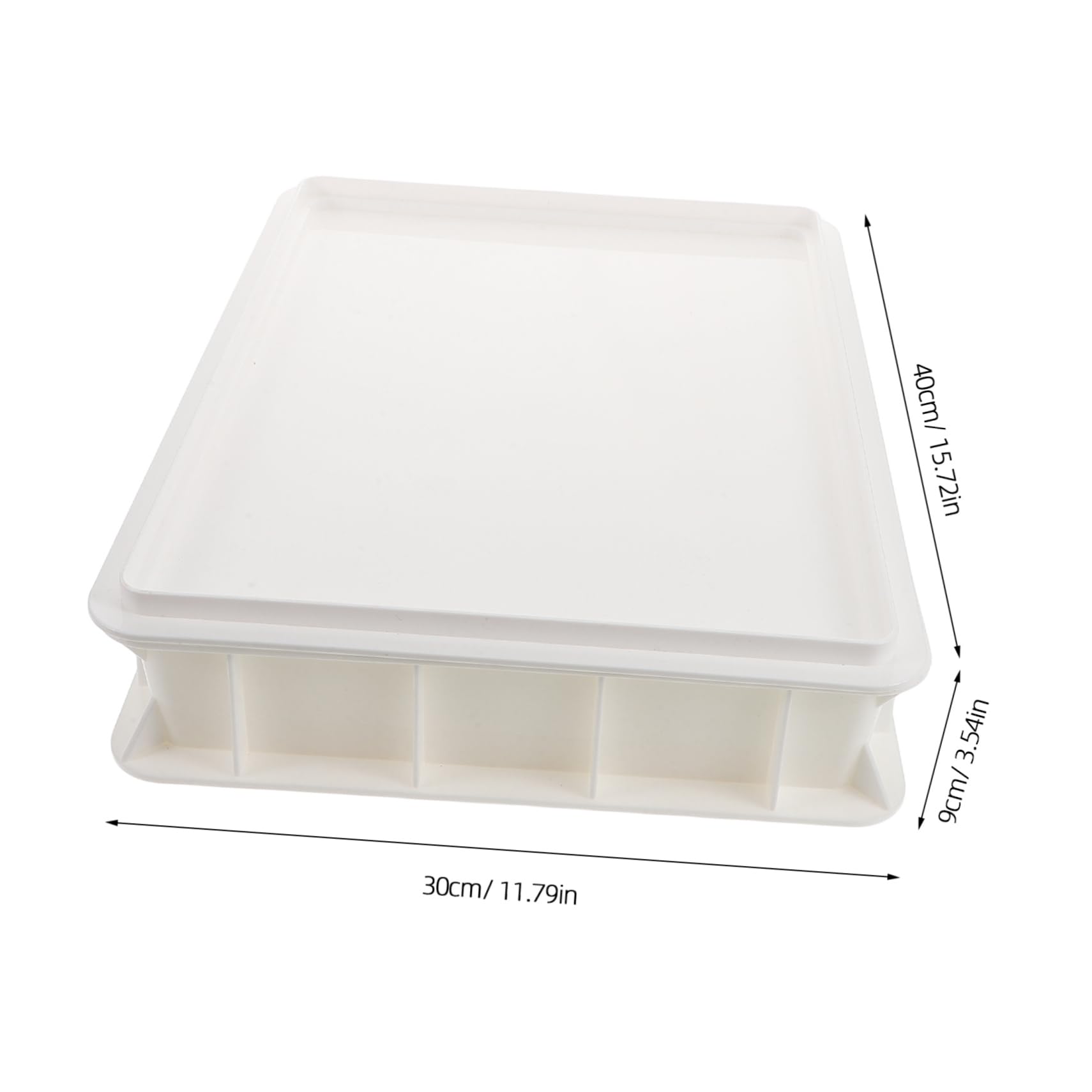 Alipis Home Commercial Pizza Dough Proofing Container Stackable Design with Lid Easy to Clean