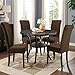 Colorxy Velvet Spandex Chair Covers for Dining Room Set of 4, Soft Stretch Chair Protectors Slipcovers, Removable and Washable, Dark Coffee