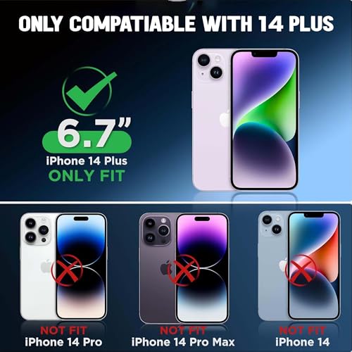 Image of Kratos Soft Silicone Case Cover Compatible with iPhone 14 Plus - Everyday Comfort Protection, Wireless Magnetic Charging Case with Raised Edge Camera & Screen Protection, Shock-Resistant Design