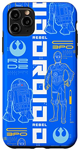Coque iPhone 11 Pro Max Star Wars droids anti-rayures protection intégrale