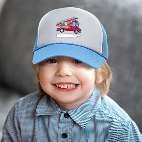 Custom Kids Trucker Hat Fire Car Firetruck Trucks Polyester Boys Caps & Girls4