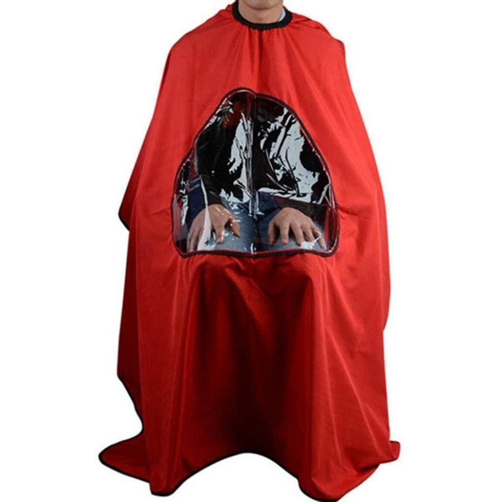 Ubersweet® Cutting Hair Waterproof Cloth Salon Barber Gown Hairdressing Hairdresser (Red)-image-20