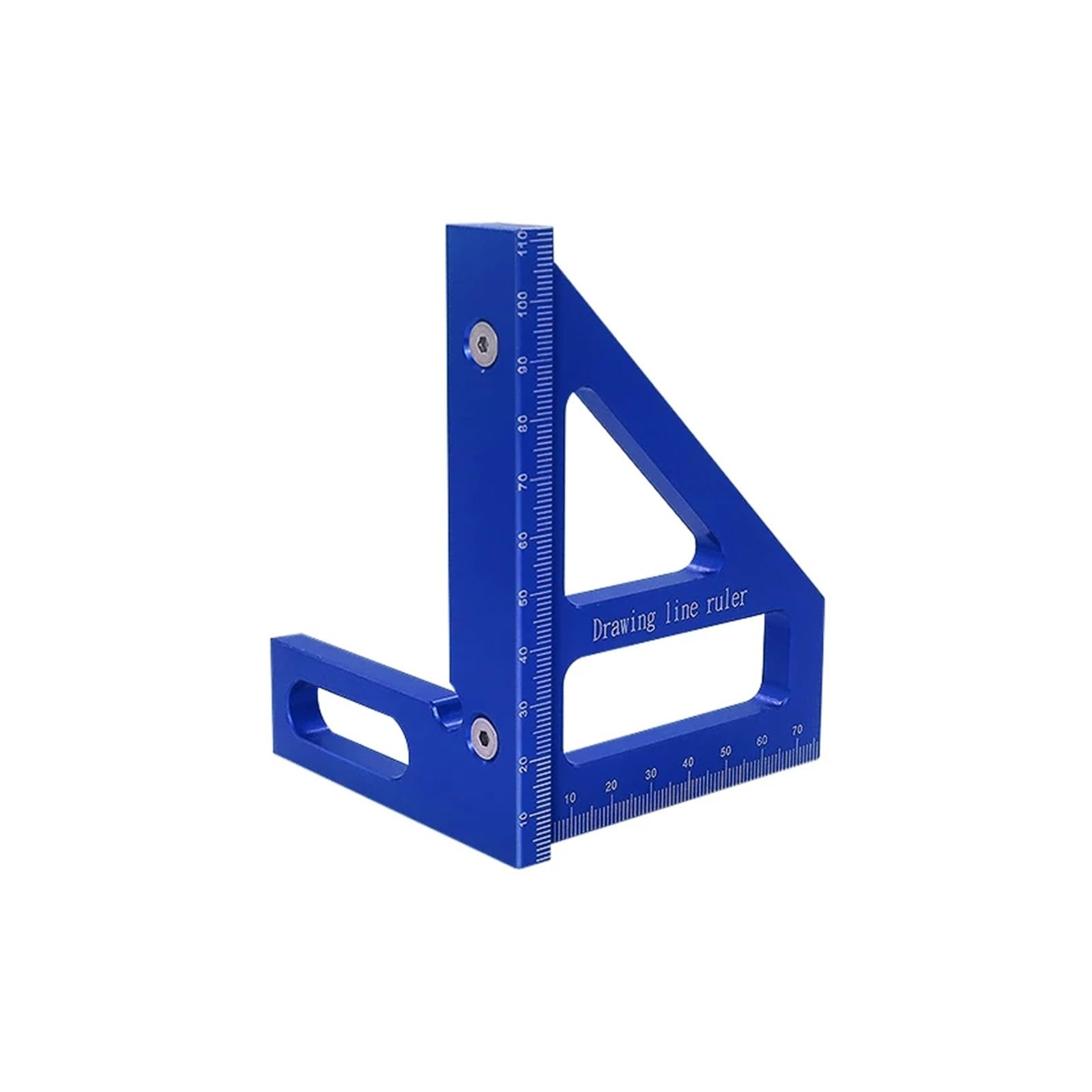 Bnvewr 1 Digital Angle Finder, Microphone Meter Woodworking Square Protractor Aluminum Alloy Miter Triangle Ruler Layout Measuring Tool For Engineers And Carpenters,Inclinometer(Blue)