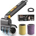 JOYWINK Upgraded Electric Grill Brush - Extreme 50kg Torque Power Grill Brush, 7.4V Motor, Safe for All Grills, SUS304 Anti-Shedding Bristle, with Heat Resistant Mat & Polishing Pad