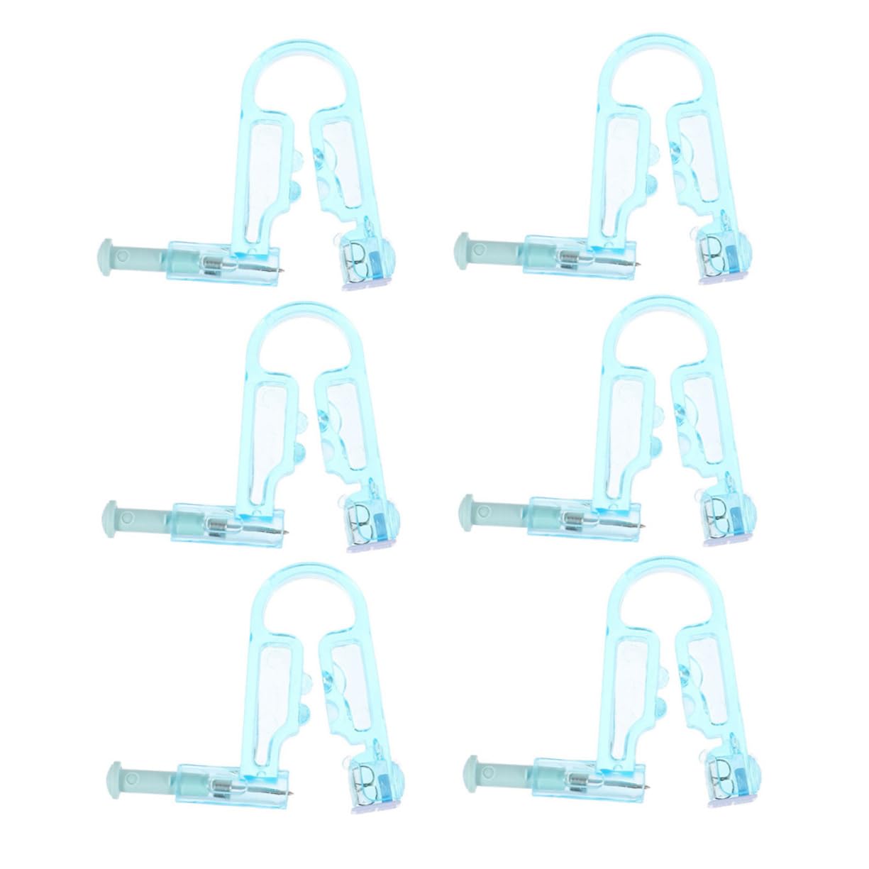 Baluue Convenient Ear Piercer Set 6pcs Disposable Ear Hole Punching Tool Low Pain Experience