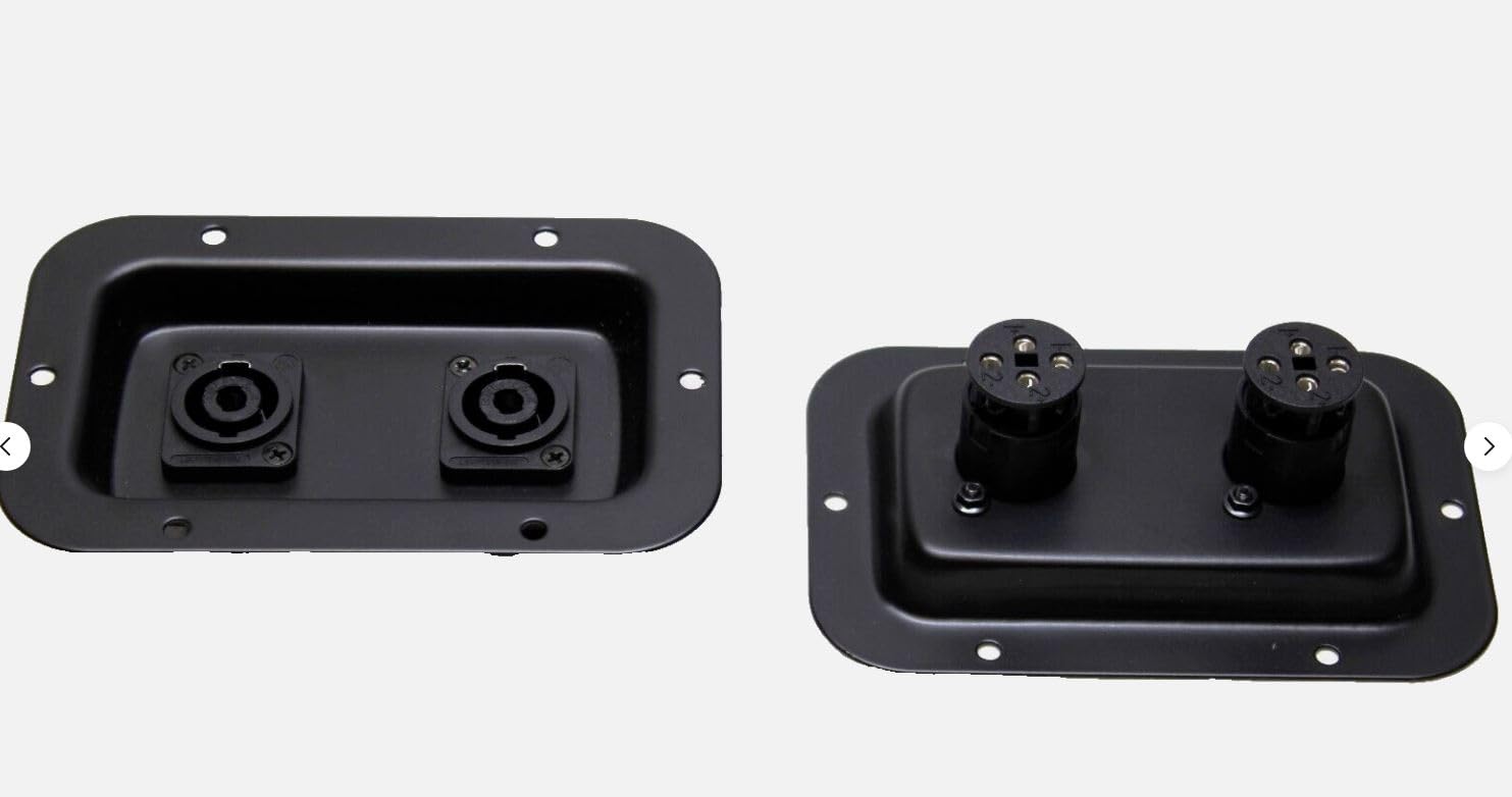 Amazon.com: (2) Two Jack Plates w/Neutrik NL4MP-ST Dual SpeakON w