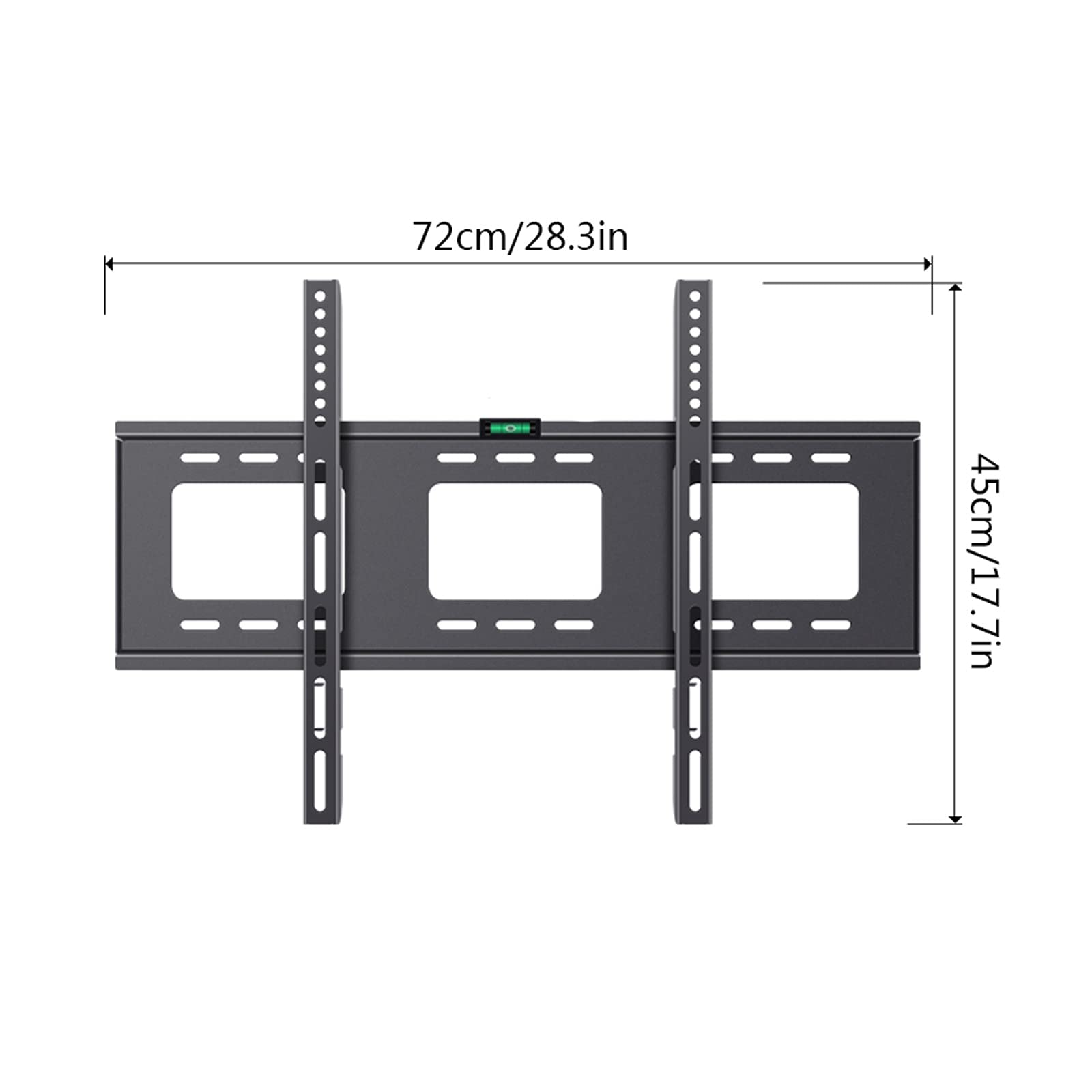 32 "-100" Staffa TV a Muro Staffa a Muro Regolabile Regolabile TV a Muro Montaggio con Spirit Level Robusto Staffa TV Anti-Droping, Max VESA 900x600mm (Size : Large)