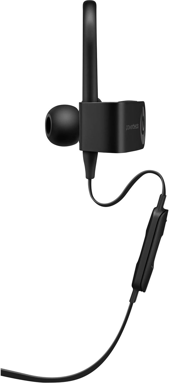 Beats by Dr. Dre Powerbeats3 ML8V2LL/A Wireless Earphones With Mic - Black (Renewed)
