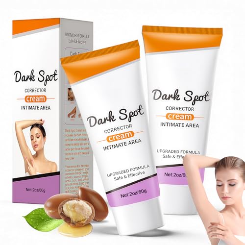 2 StüCk Underarm Whitening Cream,Whitening Cream,Dunkle Flecken Entferner FüR Achseln,Intimbereich,Knie,Ellenbogen,Hals & Innenschenkel,Sanfte Skin Brightening Pflege,FüR Frauen & MäNner,120g