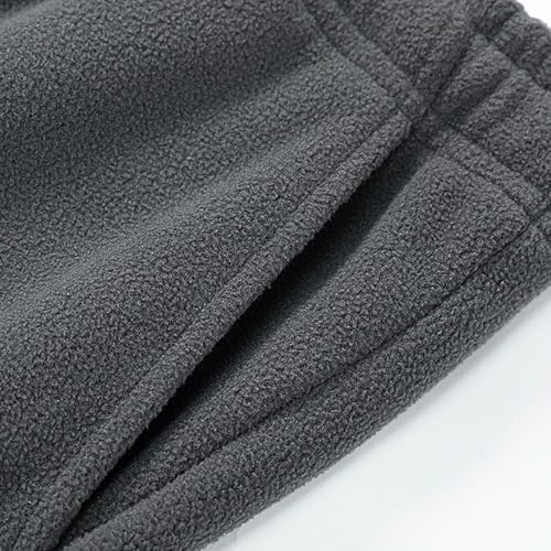 Mens Winter Fleece Sweatpants Casual Elastic Waist Warm Lounge Pants Loose Soft Outdoor Workout Jogger Trouser4