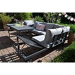 bomey Ecklounge Santorini Set Grau/Anthrazit
