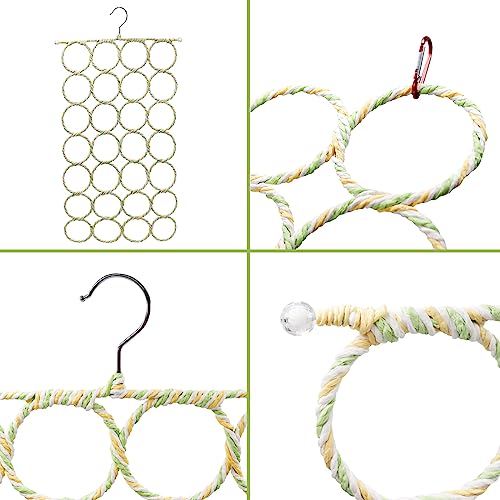 Image of 2 Pack Hanging Rat Rope Net, Bird Swing Toy, Parrot Climbing Ladder Bridge for Small Animal Cage Accessories