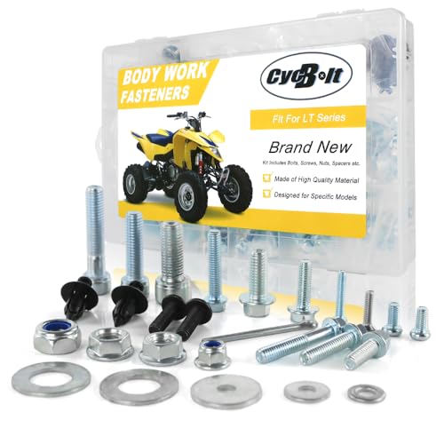 Image of 260PCS Body Bolt Kit Fit for LT50 LTF230 LT-F4WDXS LT-Z90 QUADSPORT /LT-V700F Twin Peaks /LT-A400 Eiger AUTO / LT250R LT500R LTR400 LTR450 QUADRACER Body Bolts Fasteners Kit