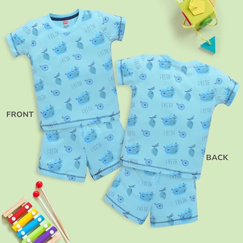 Image of LuvLap Baby Boys Regular Fit 100% Cotton Half Sleeves Boys T-Shirts and & Shorts Set Pack of 3