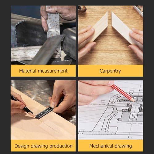 Zollstock Aus Kunststoff, Zollstock, 5 Stück Zollstöcke Zollstock, 1 Meter Zollstock Aus Kunststoff, Gliedermaßstab, Für Alle Heimwerker, Haus, Hobby & Werkstatt (Schwarz)