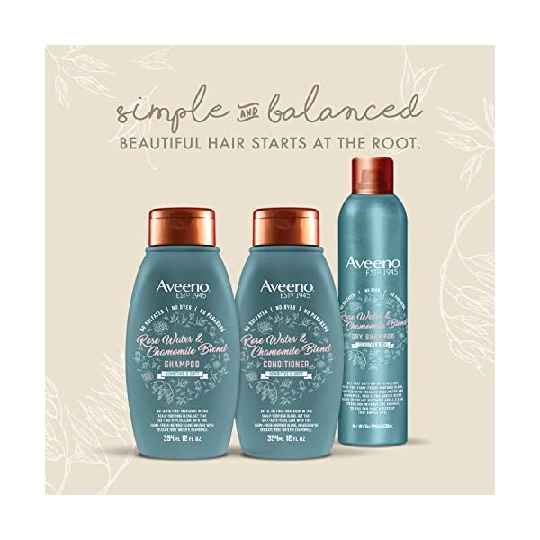 Aveeno Scalp Soothing Rose Water and Blend Conditioner, chamomile, 12 Fl Oz