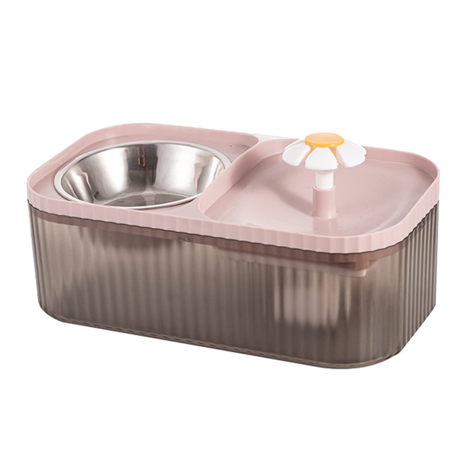 carotoe Water Fountain Automatic Water Bowl Feeding & Watering Pet Dispenser Dog Drinking Fountain Waterer for Dog Feeding Bowls for Small Dogs Bowl Stainless Large Capacity